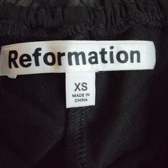 Reformation Darien Dress in Black NEW - Picture 11 of 14